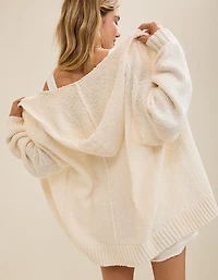Aerie Hooded Sweater Cardigan