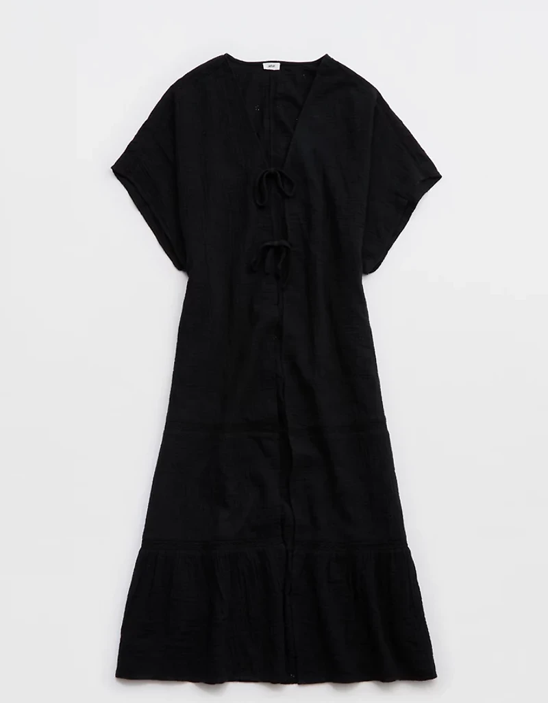 Aerie Tiered Ruffle Maxi Cape