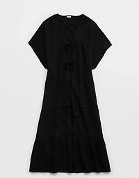 Aerie Tiered Ruffle Maxi Cape