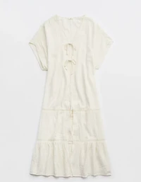 Aerie Tiered Ruffle Maxi Cape