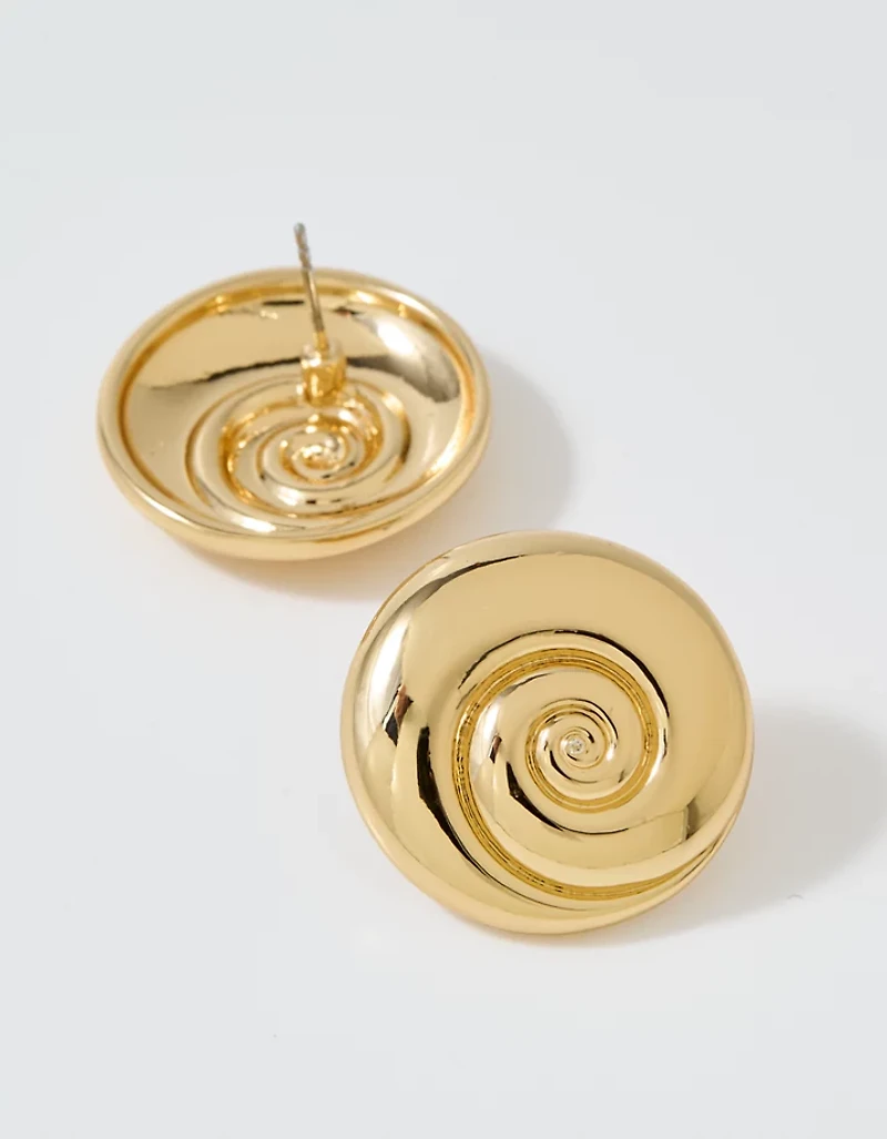 Aerie Chunky Shell Stud Earrings