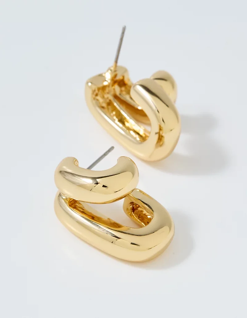 Aerie Double U Hoop Earrings