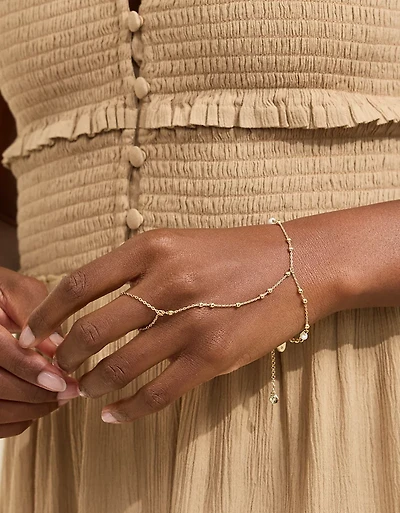 Aerie Dainty Gold Hand Chain