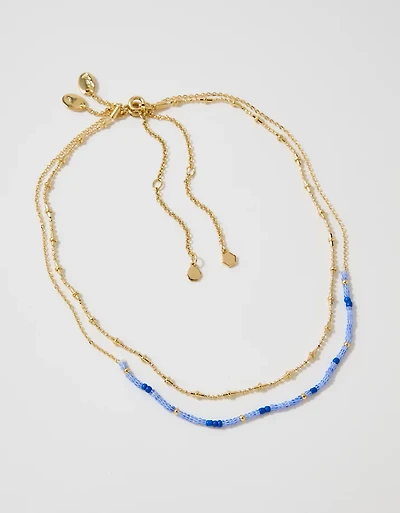Aerie Mini Beaded Necklace 2-Pack