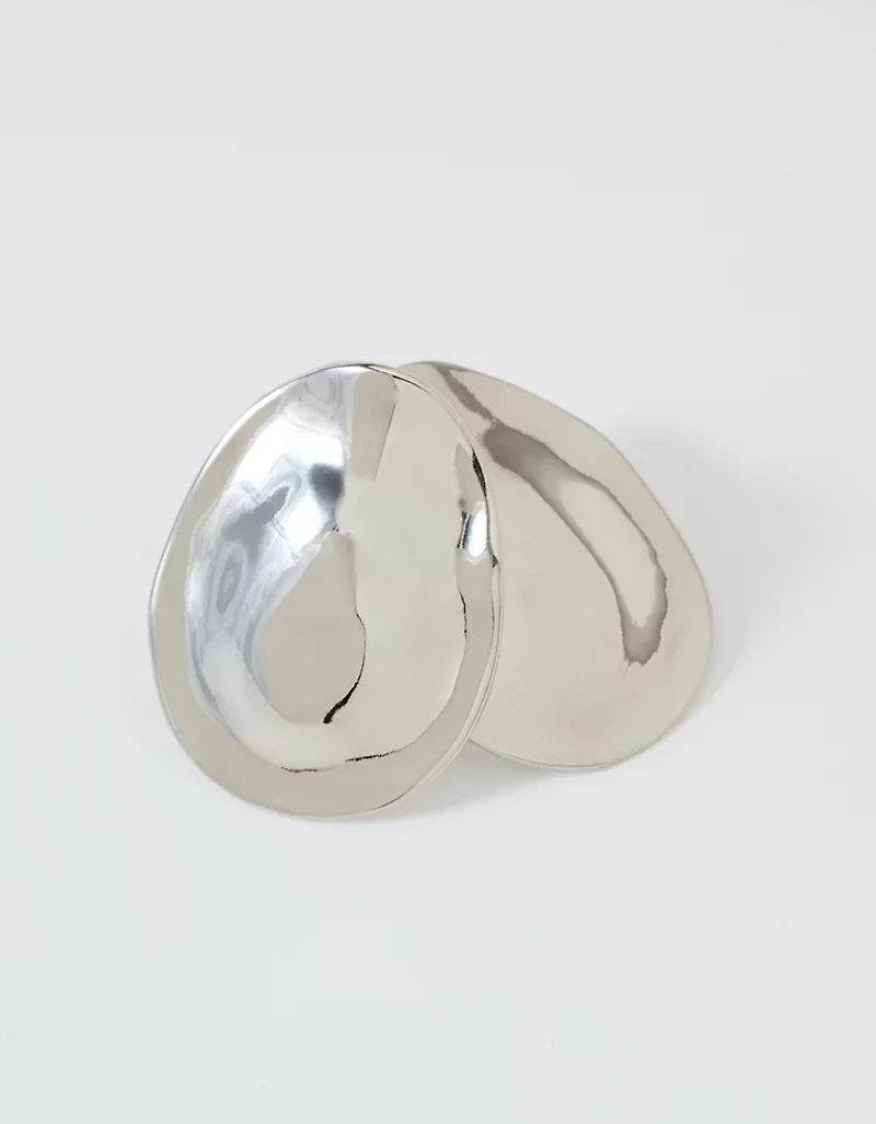 Aerie Oval Hammered Jumbo Earrings