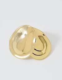 Aerie Oval Hammered Jumbo Earrings