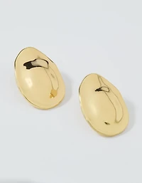 Aerie Oval Hammered Jumbo Earrings