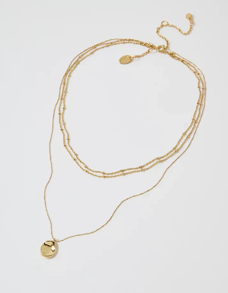 Aerie Beachy Pebble Necklace 3-Pack
