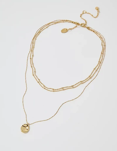 Aerie Beachy Pebble Necklace 3-Pack