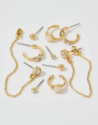 Aerie Colored Stone Earring Set