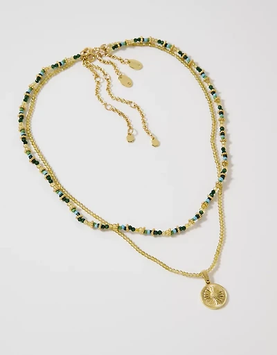Aerie Mini Matte Beaded Necklace