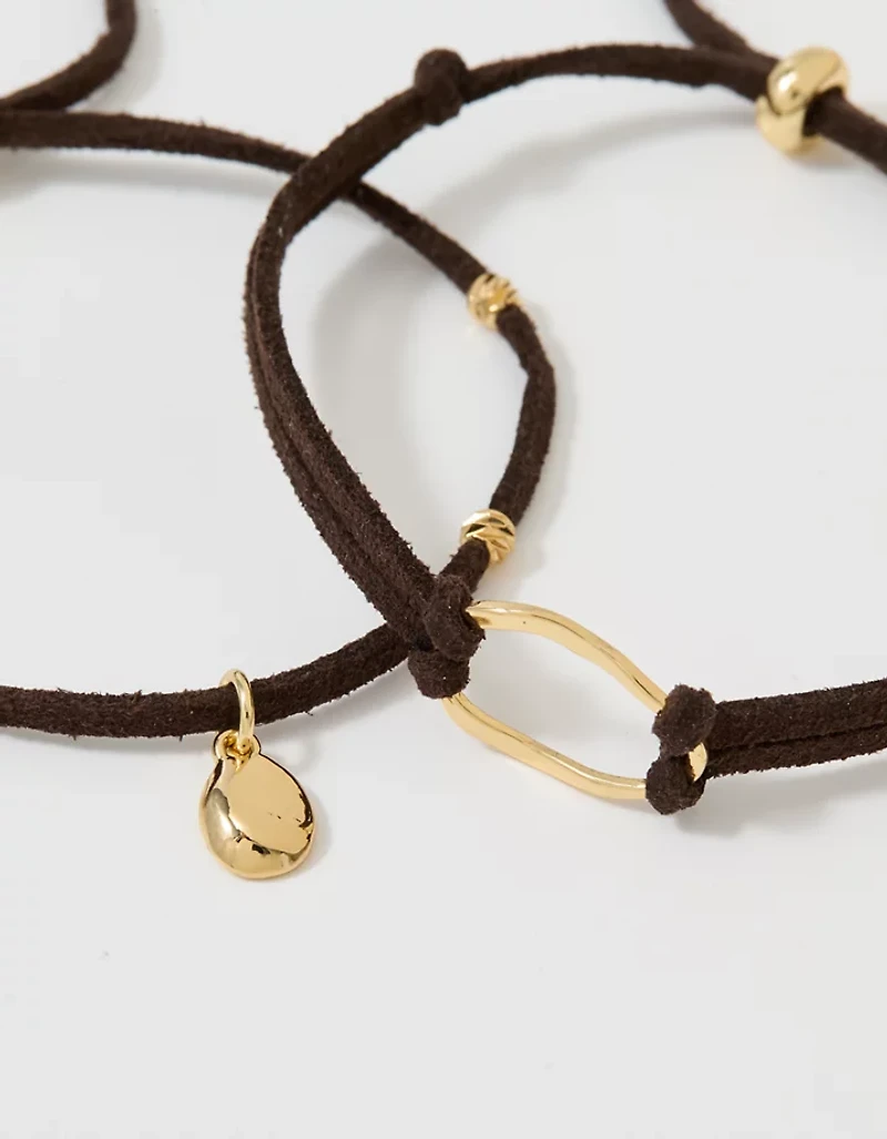 Aerie Suede Cord Bracelet