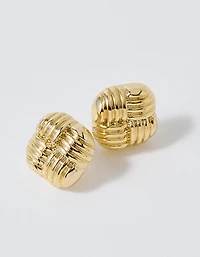 Aerie Etched Cushion Earrings
