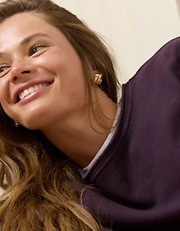 Aerie Etched Cushion Earrings