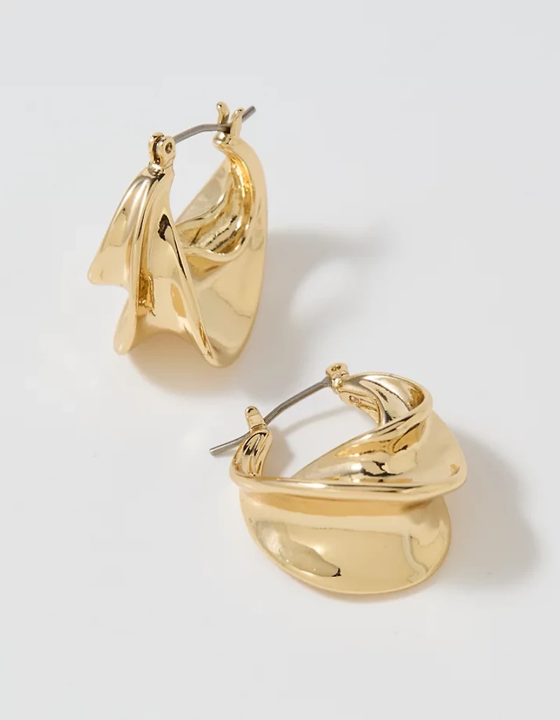 Aerie Croissant Hoop Earrings