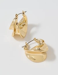 Aerie Croissant Hoop Earrings