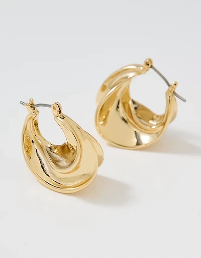 Aerie Croissant Hoop Earrings