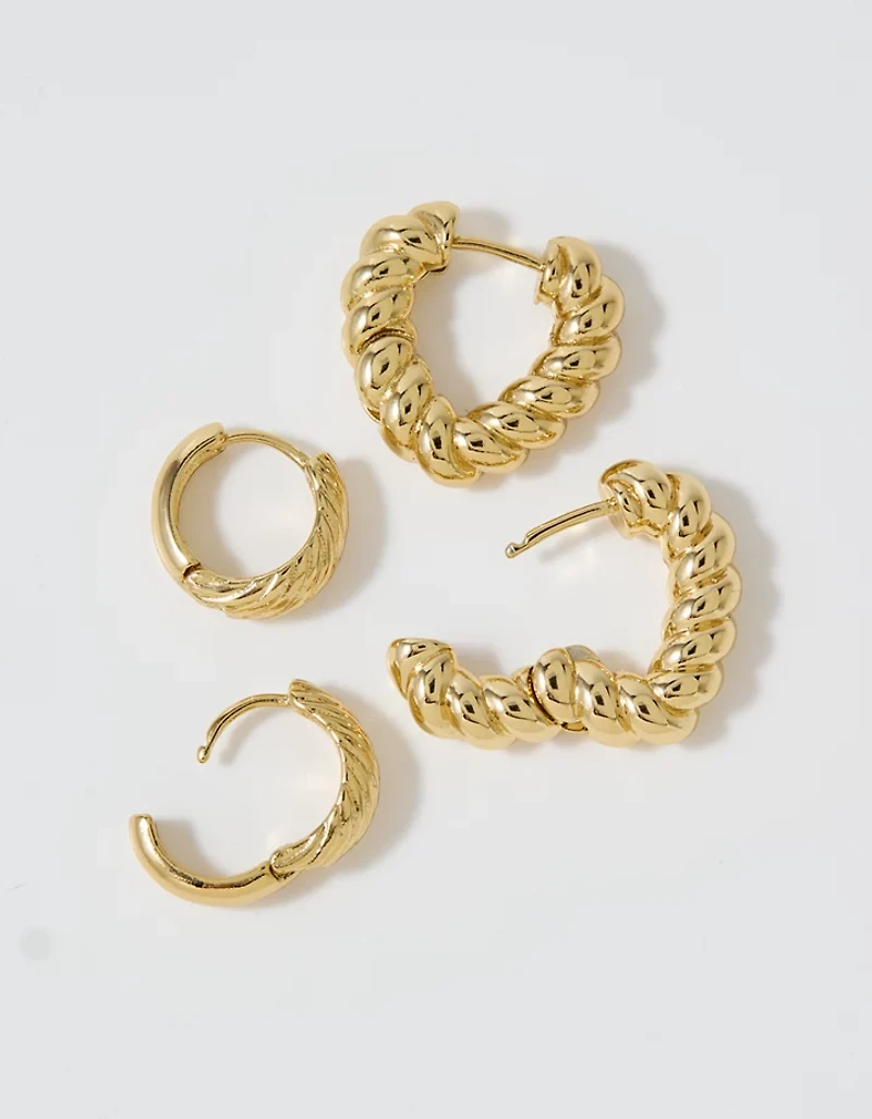 Aerie Parisian Hoop Earring Pack