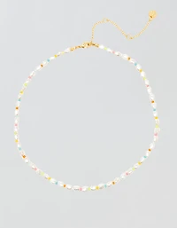 Pura Vida Rainbow Pearl Choker