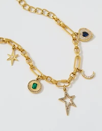 Aerie Chuncky Chain Charm Necklace