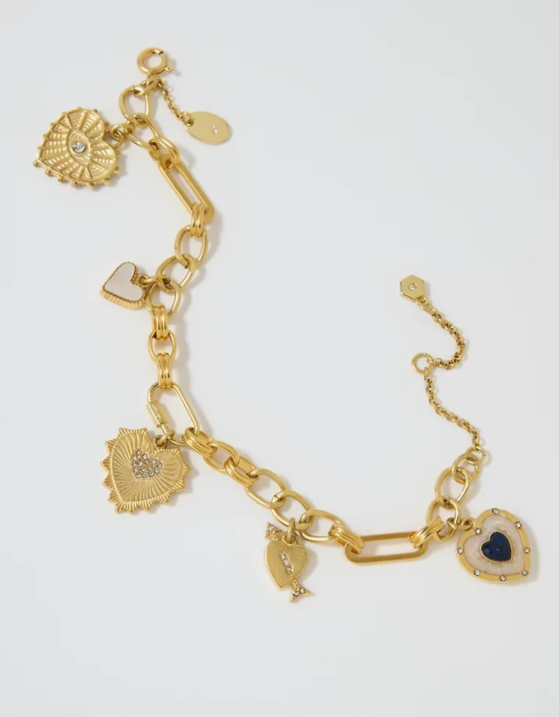 Aerie Vintage Heart Bracelet