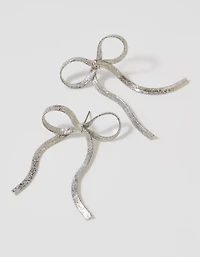 Aerie Stardust Bow Earrings