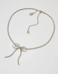 Aerie Stardust Bow Necklace