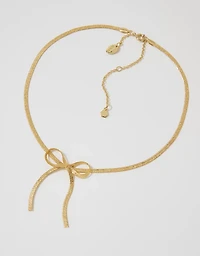 Aerie Stardust Bow Necklace