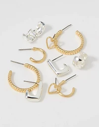 Aerie Mixed Finish Earring 5-Pack