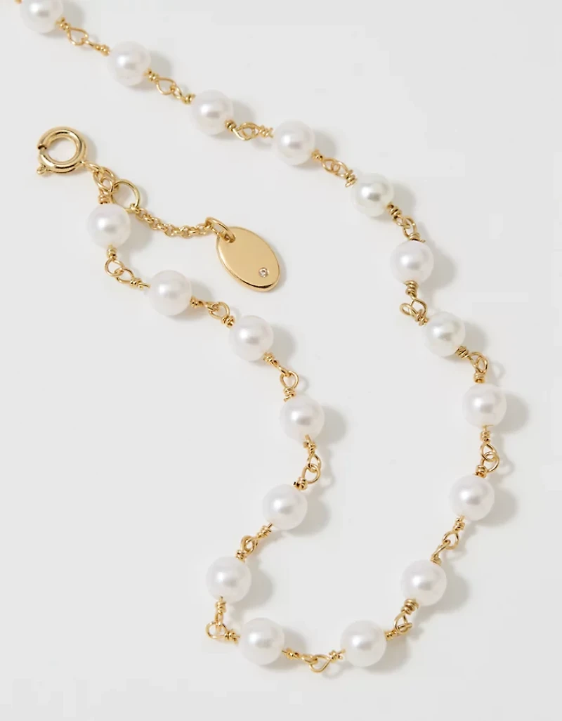 Aerie Pearl Choker Necklace