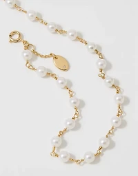 Aerie Pearl Choker Necklace