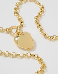 Aerie Bubble Heart Chunky Necklace