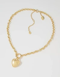 Aerie Bubble Heart Chunky Necklace