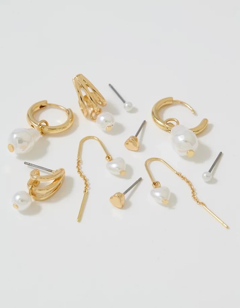 Aerie Pearl Earring 5-Pack