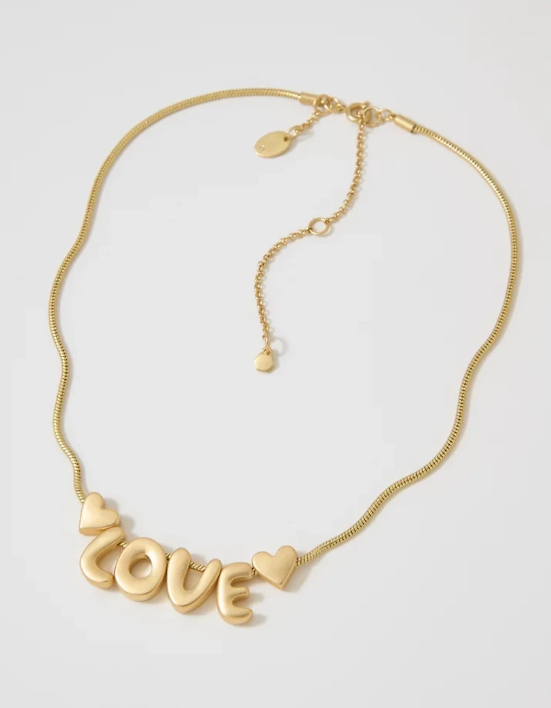 Aerie Bubble Love Necklace