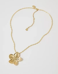 Aerie Sculpted Flower Necklace