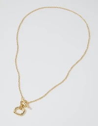 Aerie Organic Double Hoop Necklace