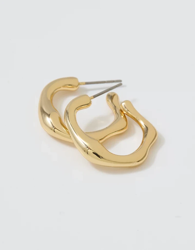 Aerie Organic Hoop Earrings