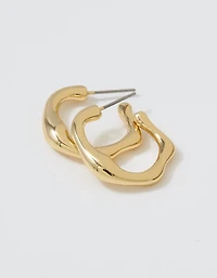 Aerie Organic Hoop Earrings