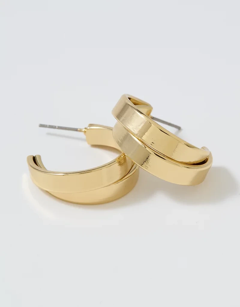 Aerie Medium Double Hoop Earrings