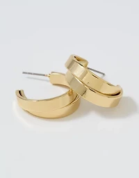 Aerie Medium Double Hoop Earrings