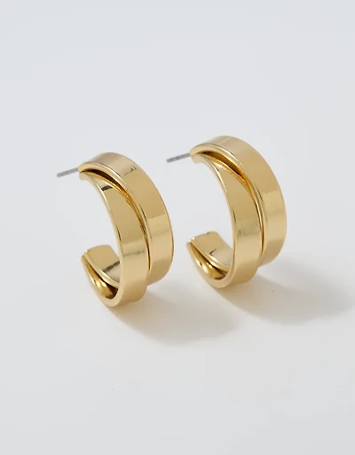 Aerie Medium Double Hoop Earrings