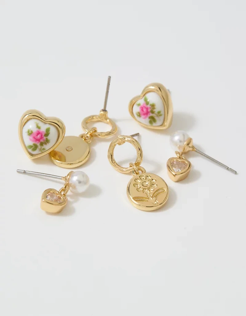 Aerie Vintage Charm Earring 3-Pack