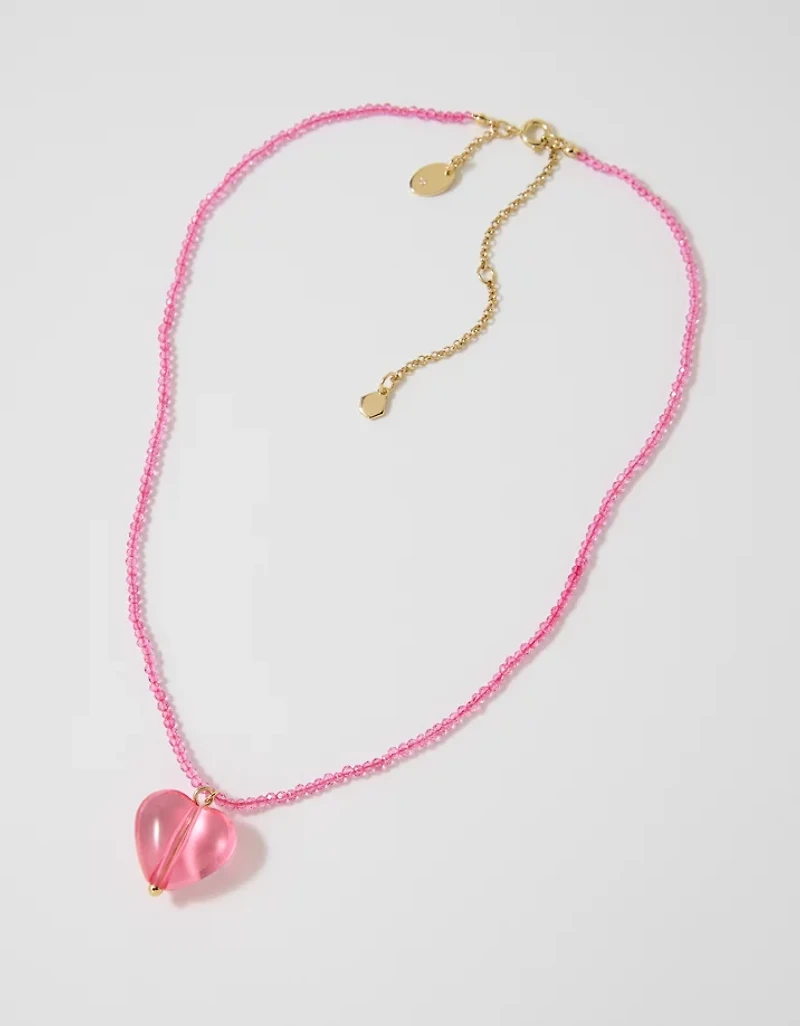 Aerie Bubble Heart Necklace