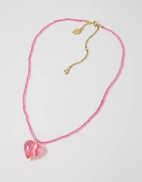 Aerie Bubble Heart Necklace