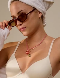 Aerie Bubble Heart Necklace