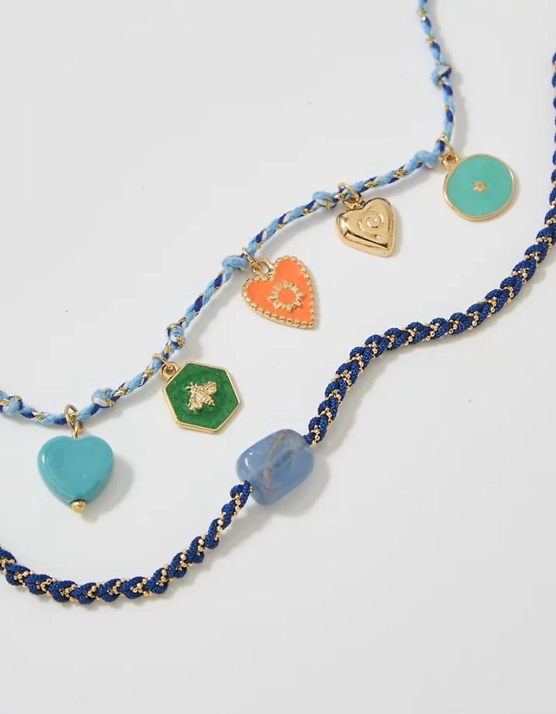 Aerie Layered Rope Bead Necklace 2-Pack