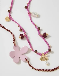 Aerie Layered Rope Bead Necklace 2-Pack