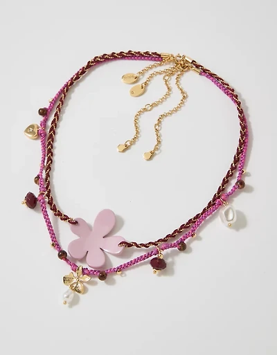 Aerie Layered Rope Bead Necklace 2-Pack