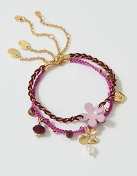 Aerie Layered Rope Bead Bracelet 2-Pack